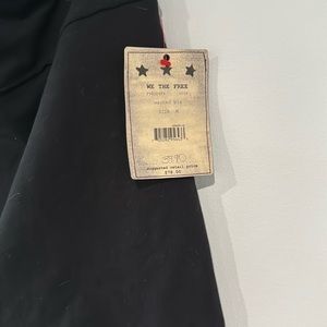 We The free Charcoal black slit metal bronze side cotton